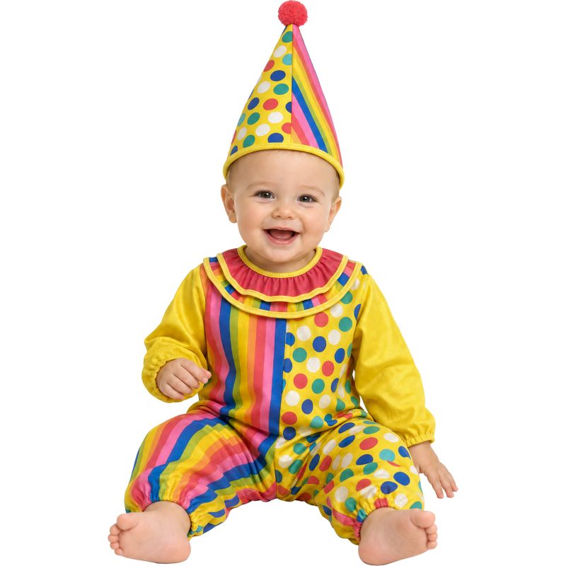 Disfraz de Payaso Colorines para bebé Bis