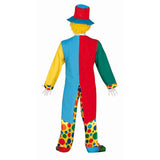 Disfraz de Payaso Frac Multicolor para hombre Espalda