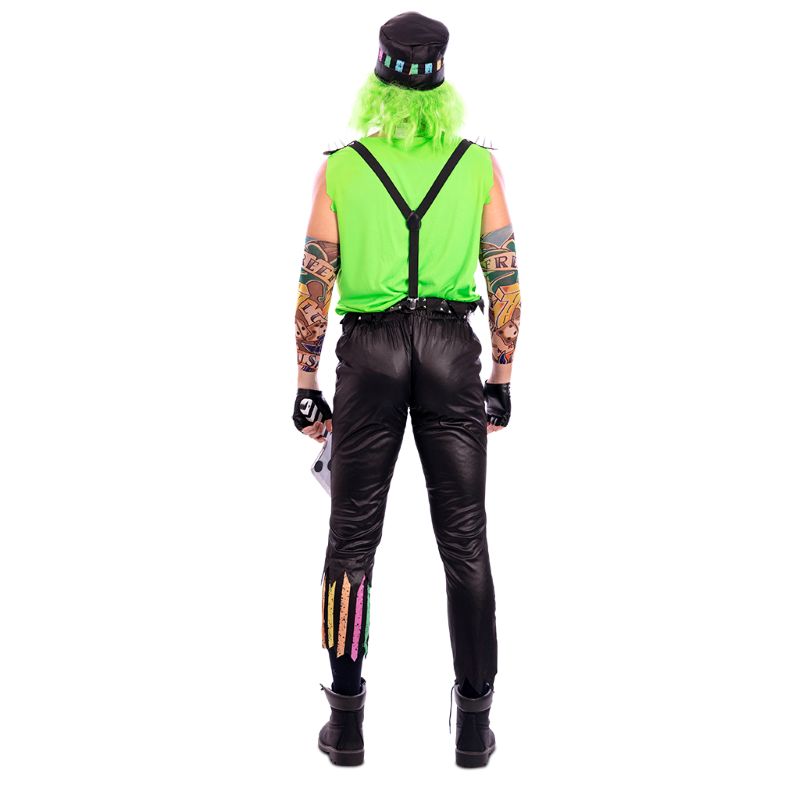 Disfraz de Payaso Motero Asesino para hombre Espalda