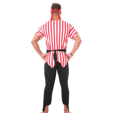 Disfraz de Pirata del Tesoro para hombre Espalda