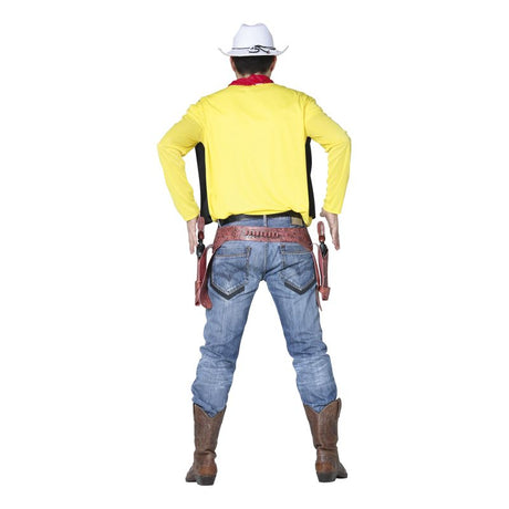 Disfraz de Pistolero Lucky Luke para hombre Espalda