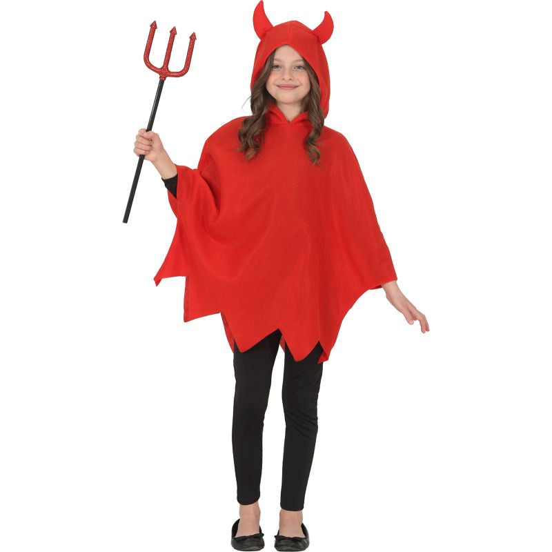 Disfraz de Poncho Demonio infantil