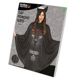Disfraz de Poncho Gato Satánico para mujer Packaging