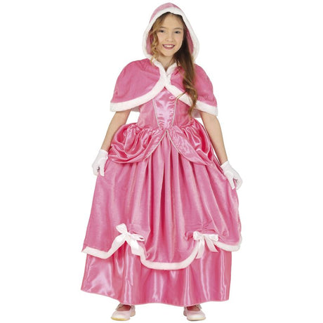 Disfraz de Princesa Invierno Rosa para niña
