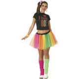 Disfraz de Rockera Ochentera para mujer