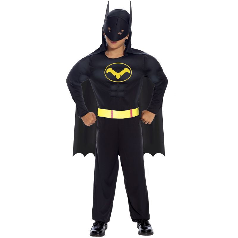Disfraz de Superhéroe Murciélago Negro para niño