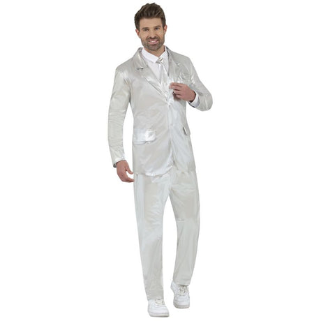 Disfraz de Traje Plateado para hombre