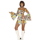 Disfraz de Vestido Disco Años 70 para mujer