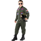 Disfraz de Aviador de Top Gun para niño Bis