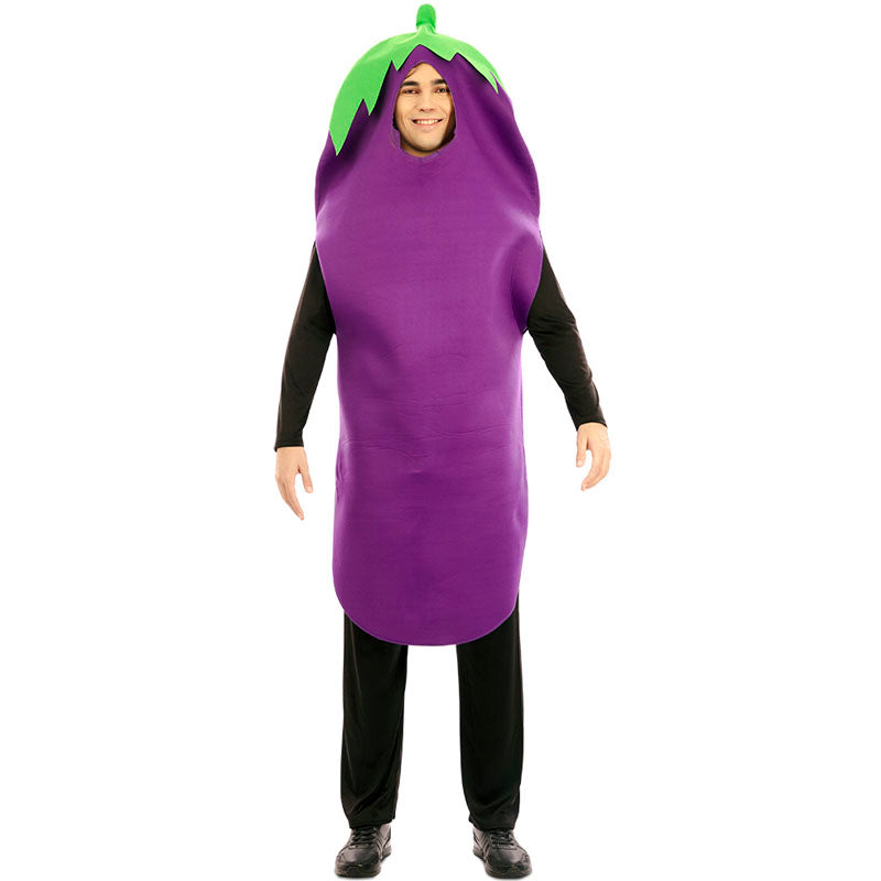 Disfraz de Berenjena ecológica adulto unisex