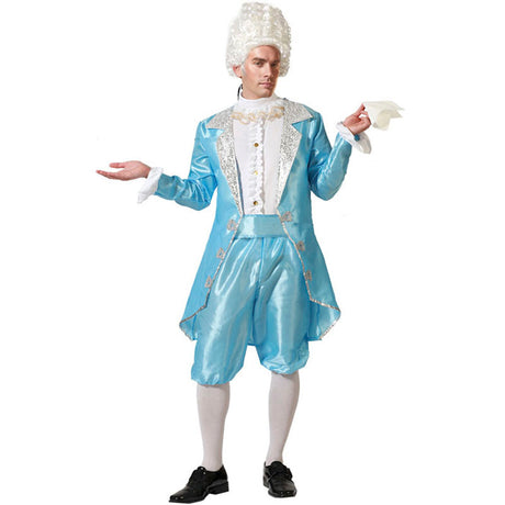 Disfraz para hombre de Cortesano azul