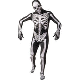 Disfraz de Esqueleto Muerte segunda piel para hombre Bis