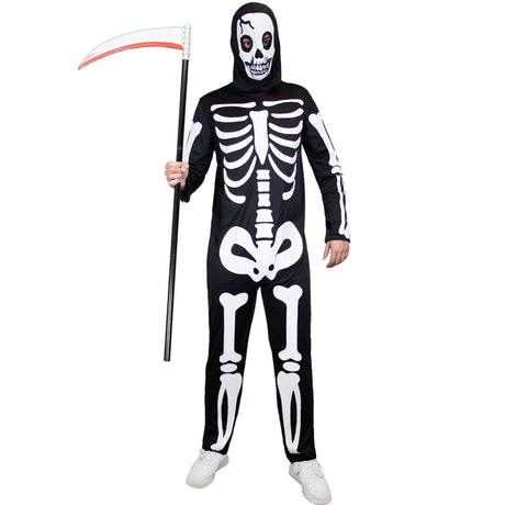 Disfraz de Esqueleto brilla en la oscuridad para hombre