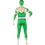 Disfraz de Power Ranger Verde segunda piel adulto unisex Espalda