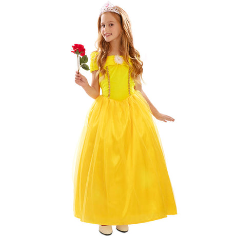Disfraz de Princesa cuento La Bella y la Bestia para niña