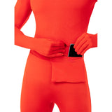 Disfraz de Morphsuit Segunda Piel Rojo adulto unisex Detalle