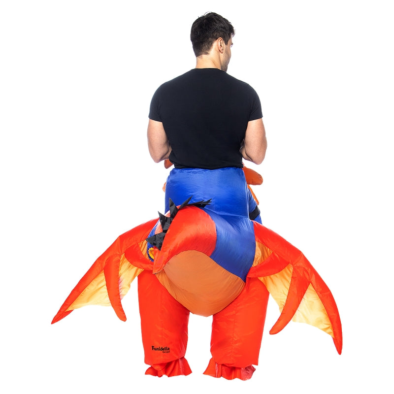 Disfraz de Dragón Hinchable a Hombros adulto unisex Espalda