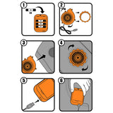 Disfraz de Dragón Hinchable a Hombros adulto unisex Detalle