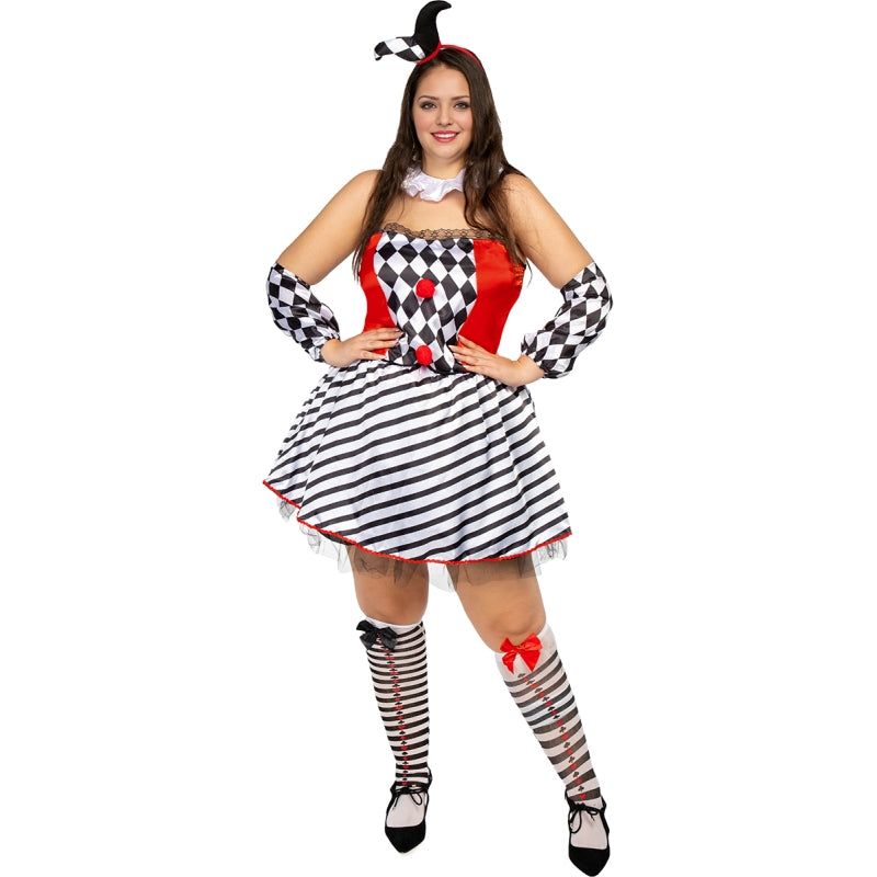 Disfraz de Arlequín Sexy para mujer Bis