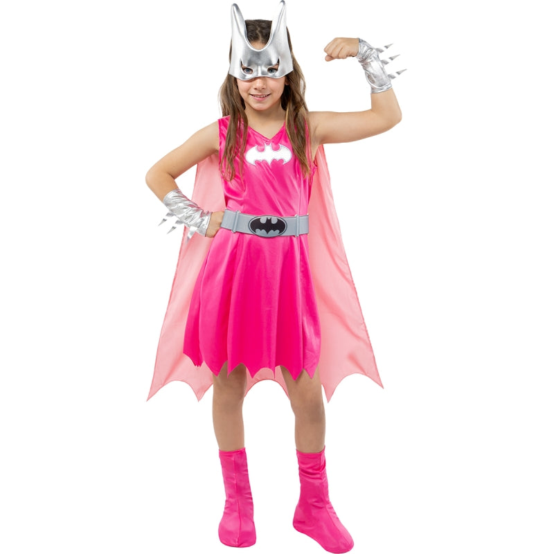 Disfraz de Batgirl rosa para niña