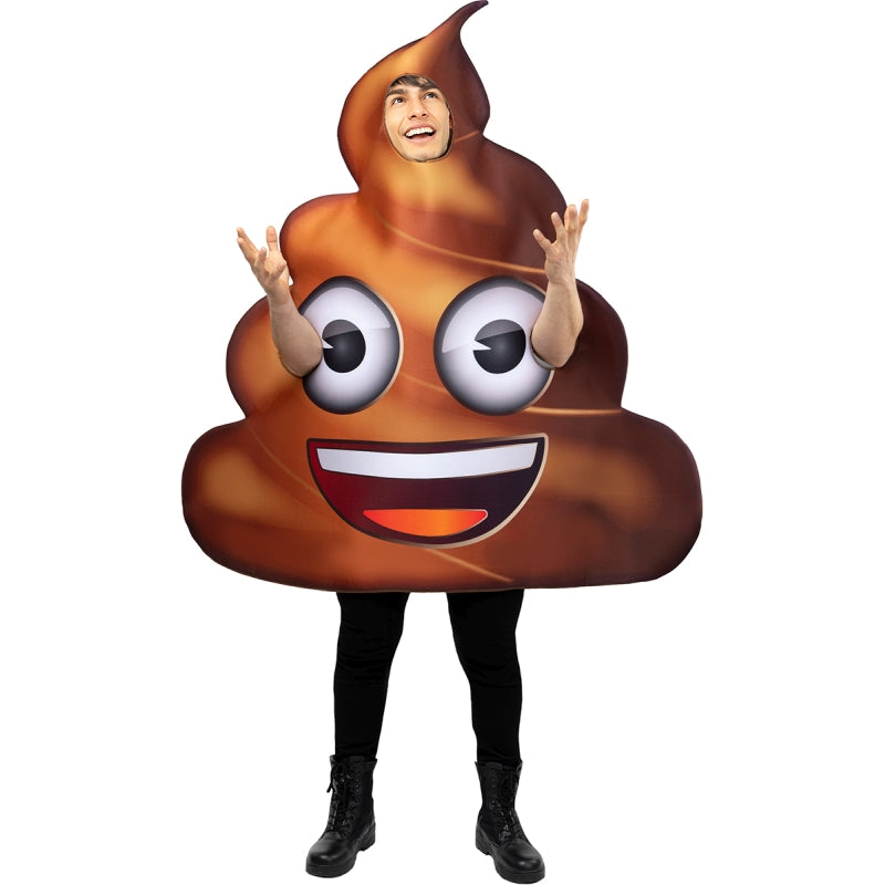 Disfraz de Emoji Caca Marrón adulto unisex 