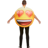 Disfraz de Emoji Enamorado adulto unisex Espalda