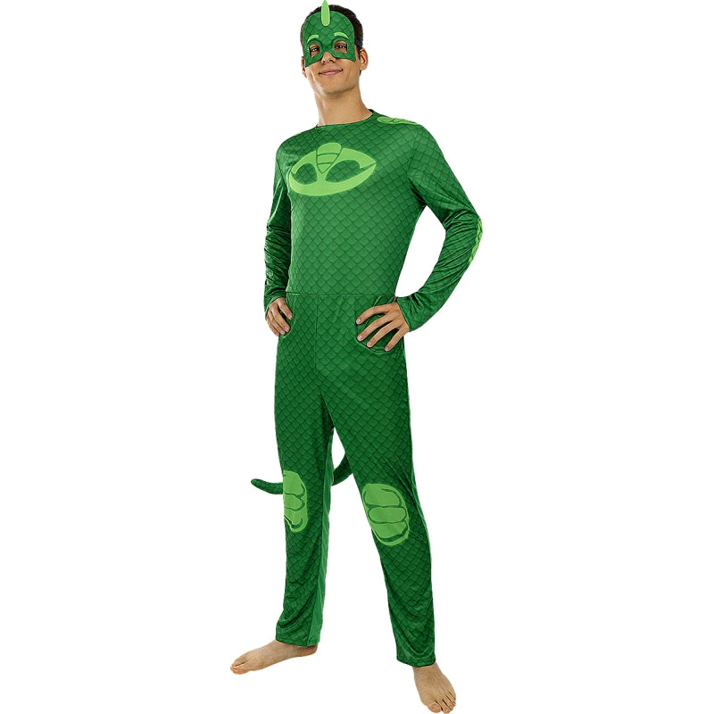 Disfraz de Gekko de Pj Masks para hombre 
