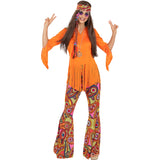 Disfraz de Hippie Good Vibes para mujer