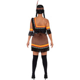 Disfraz de India Sexy Deluxe para mujer Espalda