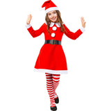 Disfraz de Mamá Noel para niña Bis