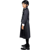 Disfraz de Miércoles Addams uniforme Wednesday para niña Perfil