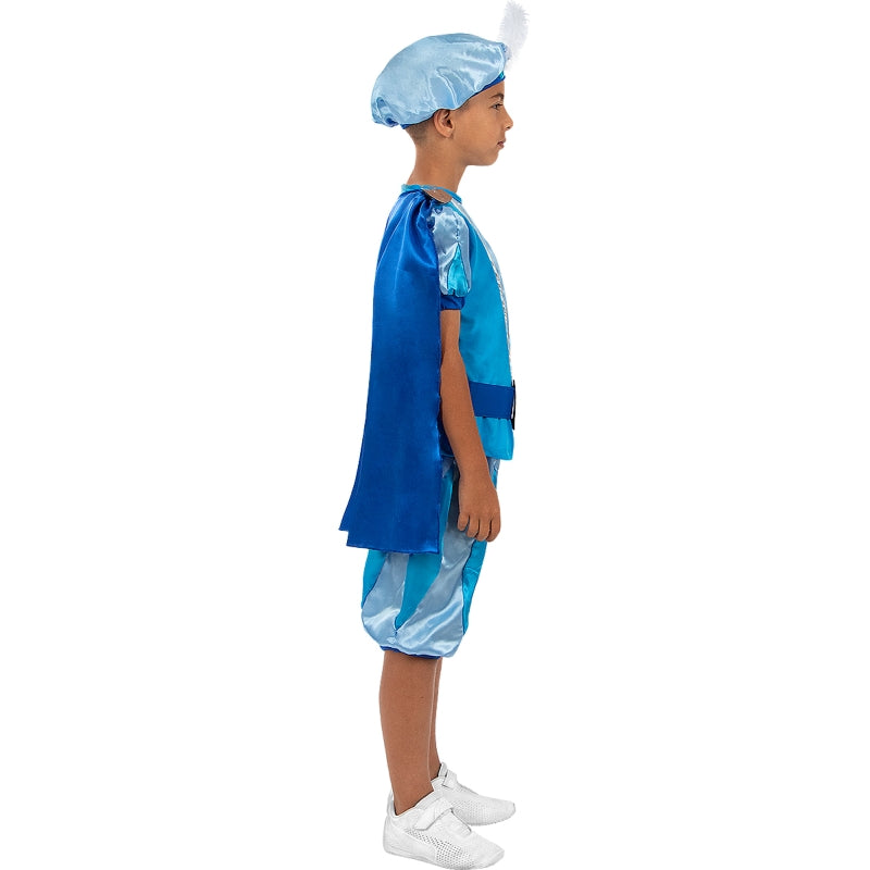 Disfraz de Principe Azul con Capa para niño Perfil