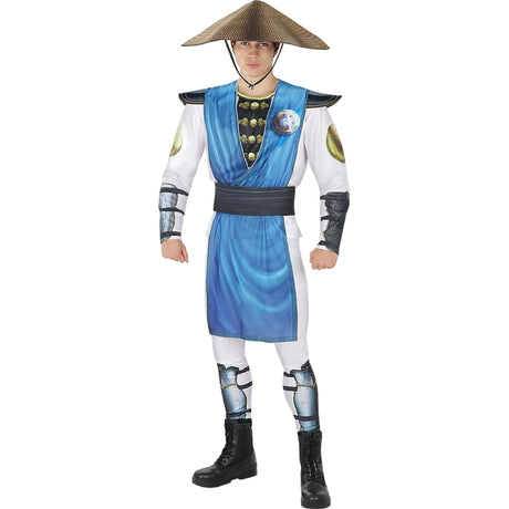 Disfraz de Raiden de Mortal Kombat para hombre