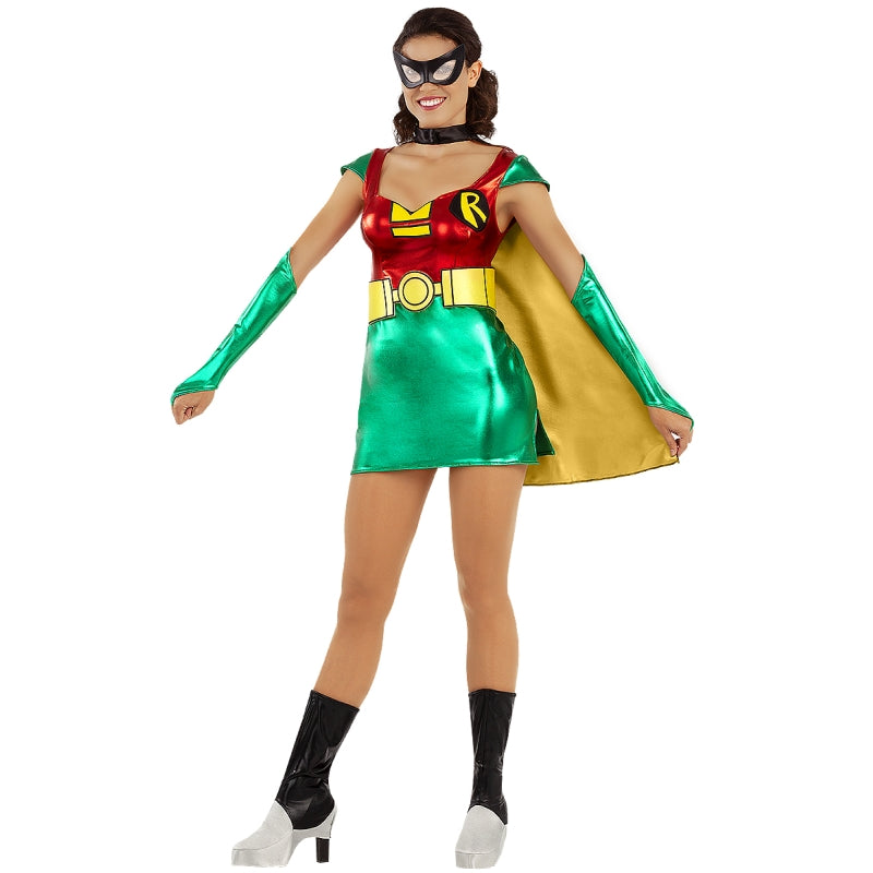 Disfraz de Superheroína Robin Sexy  para mujer Bis