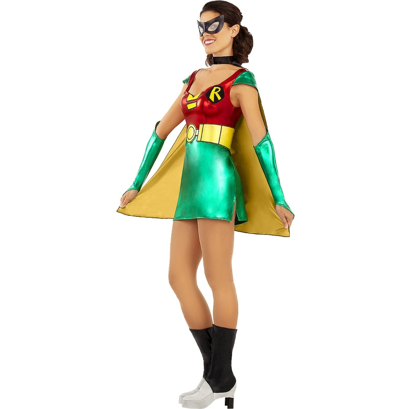 Disfraz de Superheroína Robin Sexy  para mujer Perfil