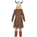 Disfraz de Vikinga Salvaje para niña Espalda