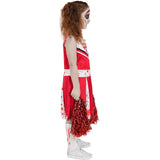 Disfraz de Animadora Zombie Roja para niña Perfil