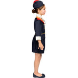 Disfraz de Azafata de Vuelo para niña Perfil