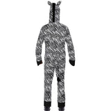 Disfraz de Cebra adulto unisex Espalda