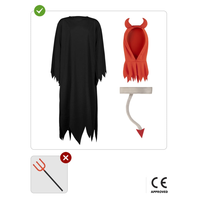 Disfraz de Demonio Sectario para niño Contenido