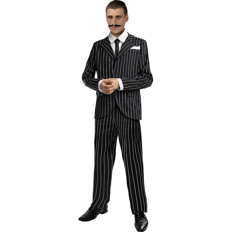 Disfraz de Gángster negro años 20 para hombre