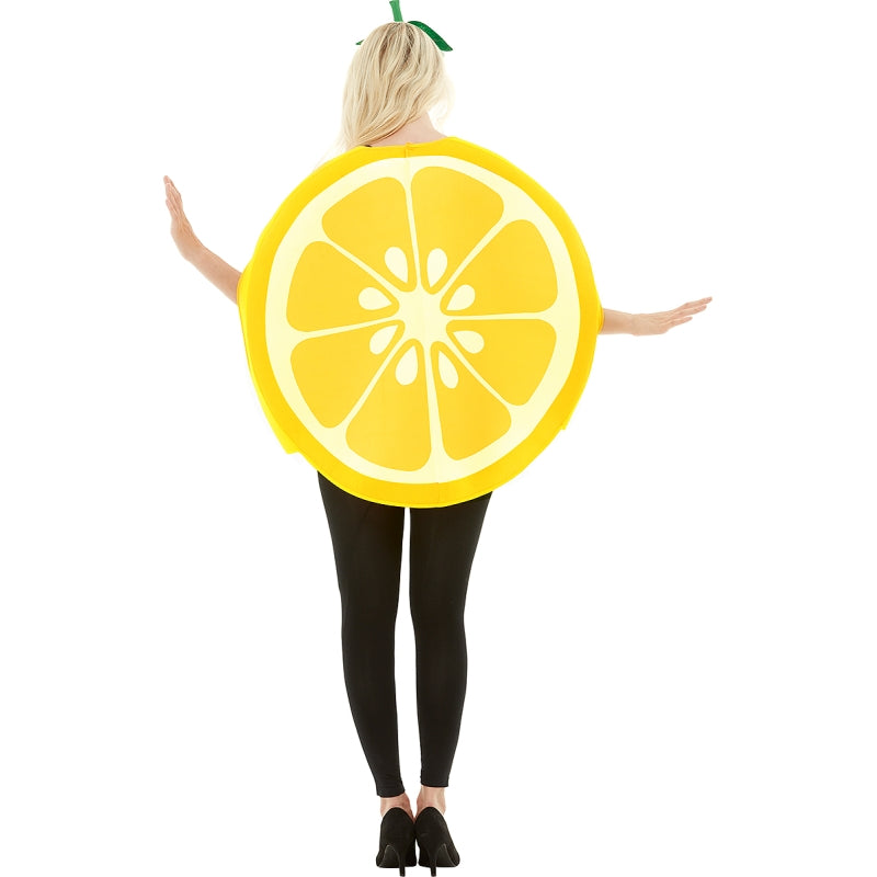 Disfraz de Limón Amarillo adulto unisex Espalda