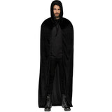 Disfraz de Capa Mago Negra con Capucha para hombre