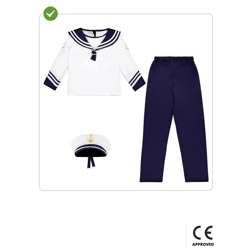 Disfraz de Marinero Azul para niño Contenido