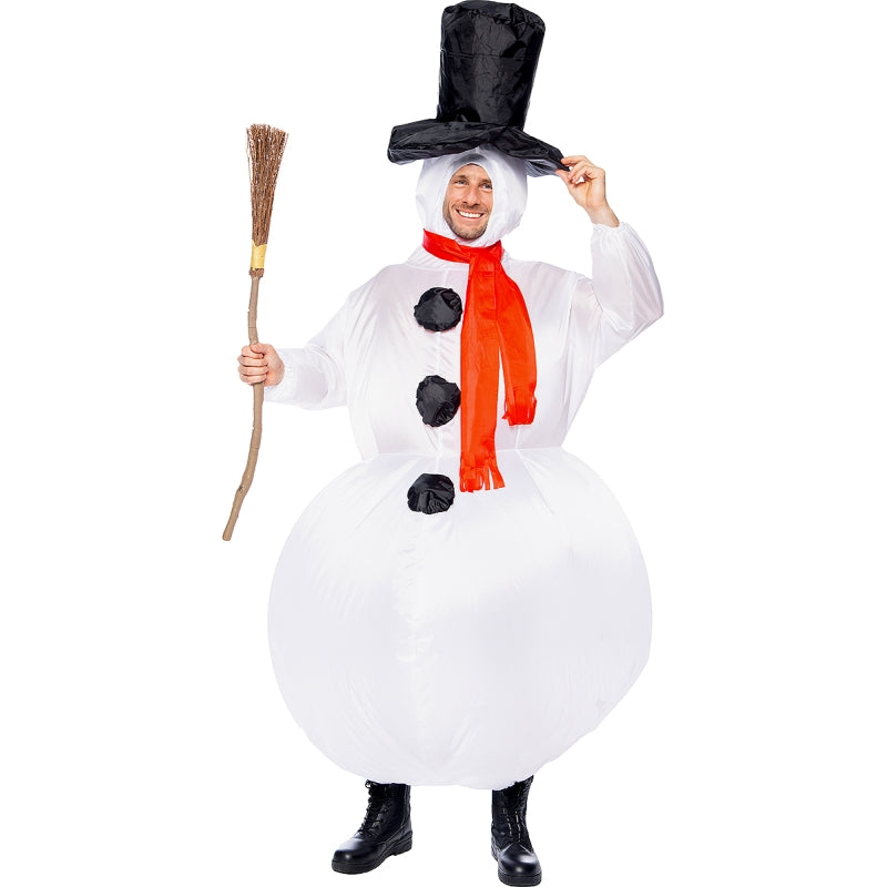 Disfraz de Muñeco de Nieve Clásico Hinchable  adulto unisex