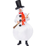 Disfraz de Muñeco de Nieve Clásico Hinchable  adulto unisex Detalle