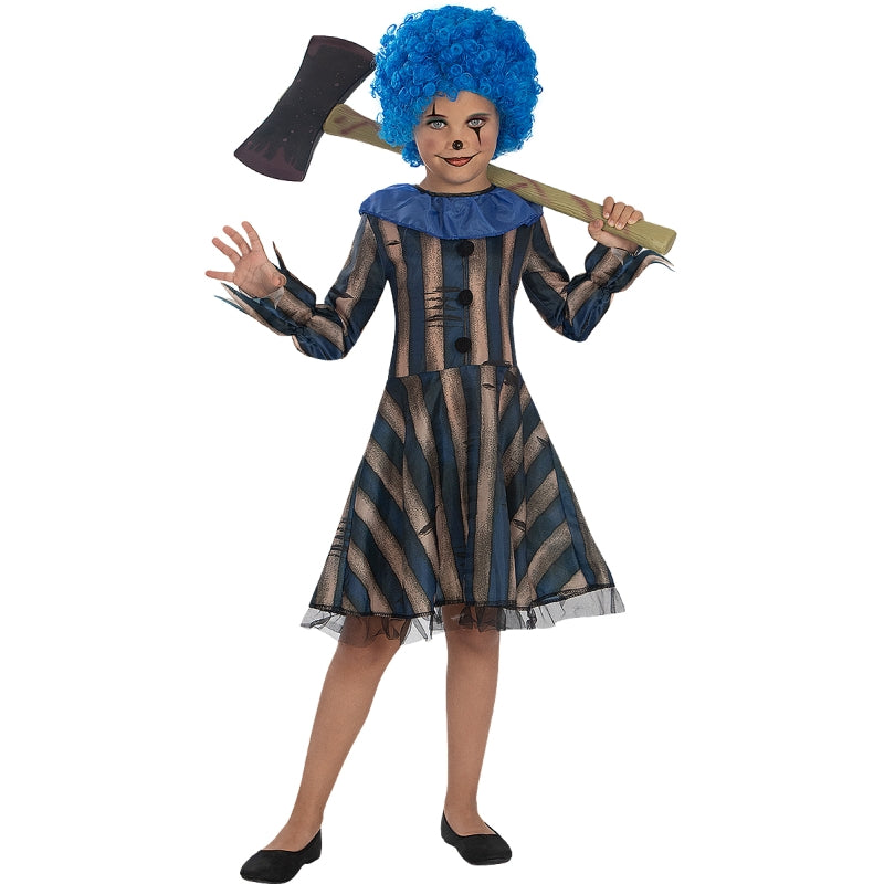 Disfraz de Payasa terrorífica para niña