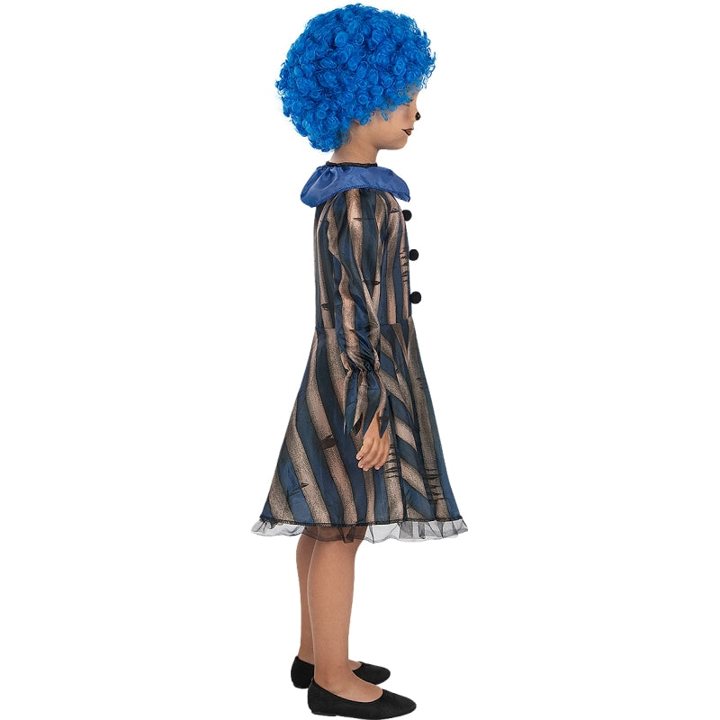 Disfraz de Payasa terrorífica para niña Bis