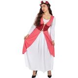 Disfraz de Princesa Medieval con Flores para mujer Perfil Talla Grande