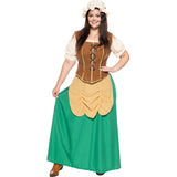 Disfraz de Tabernera época Medieval para mujer Bis Talla Grande